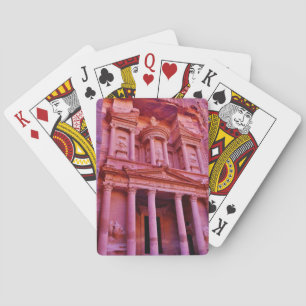 Petra Treasury Building Playing Cards