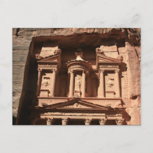 petra treasury rock postcard