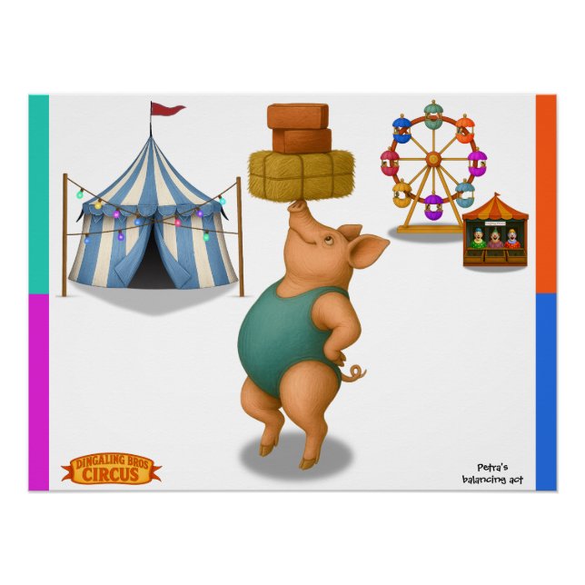 Petra's balancing act poster (Front)