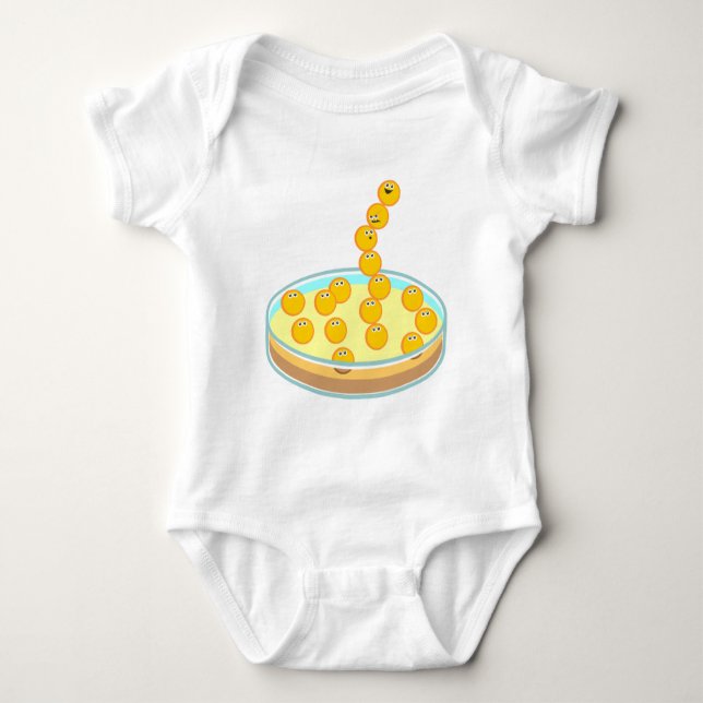 Petri Dish Tower Baby Bodysuit (Front)