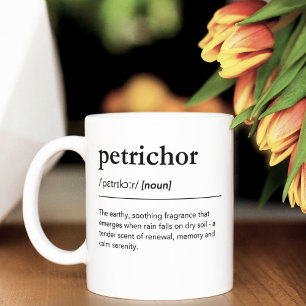 Petrichor Definition Rain Lover Home Decor Gift Coffee Mug