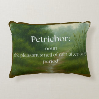 Petrichor: Smell of Rain Decorative Cushion