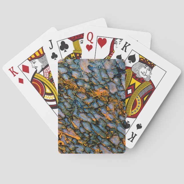 Petrified Dinosaur Bone Playing Cards (Back)