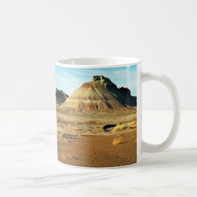 Petrified Forest Desert Arizona Landscape Photo Coffee Mug (Right)