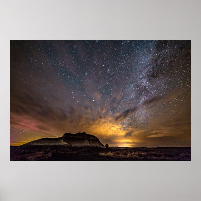 Petrified Forest Milky Way Poster (Front)