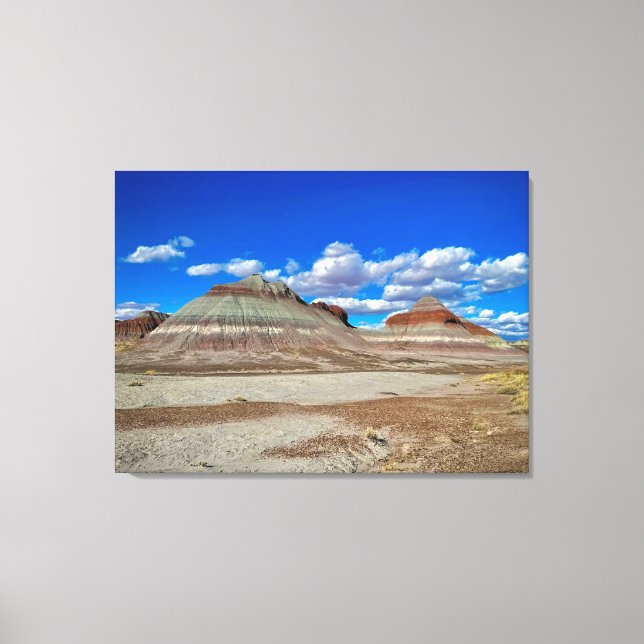 Petrified Forest mountains Canvas Print (Front)