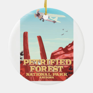 Petrified forest national park, Arizona. Ceramic Tree Decoration