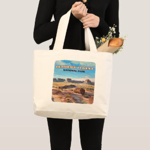 Petrified Forest National Park Arizona Desert Large Tote Bag