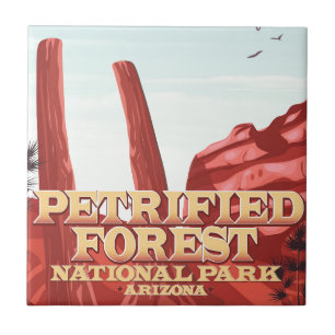 Petrified forest national park, Arizona. Tile