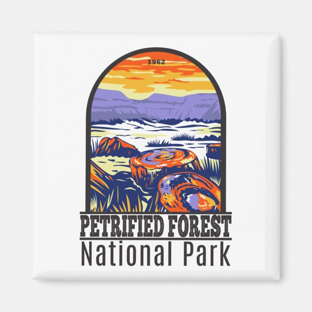 Petrified Forest National Park Arizona Vintage  Magnet (Front)