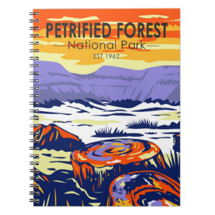 Petrified Forest National Park Arizona Vintage Notebook