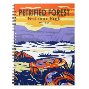 Petrified Forest National Park Arizona Vintage Notebook