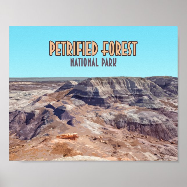 Petrified Forest National Park Arizona Vintage Poster (Front)