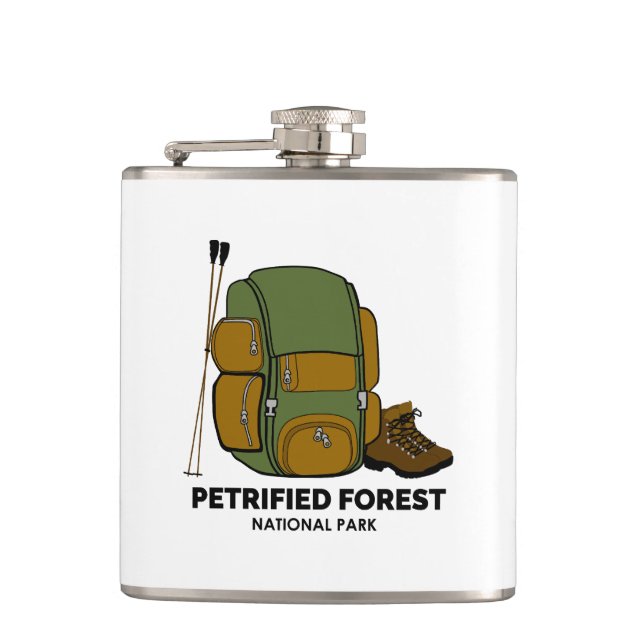 Petrified Forest National Park Backpack Hip Flask (Front)