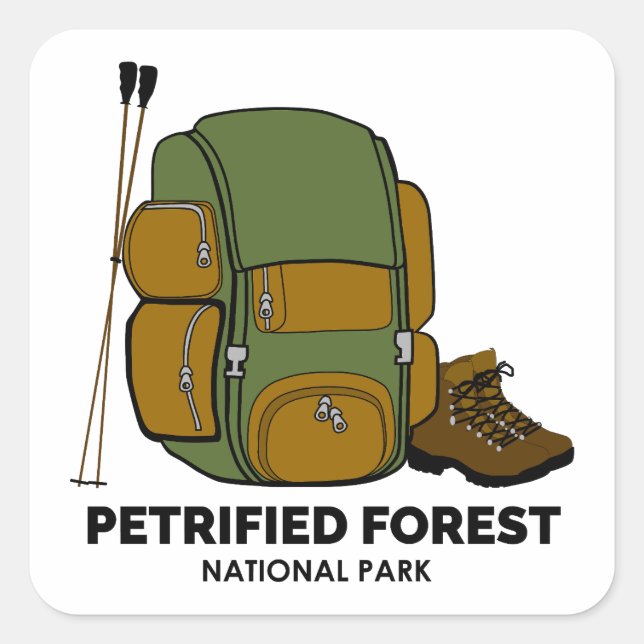 Petrified Forest National Park Backpack Square Sticker (Front)