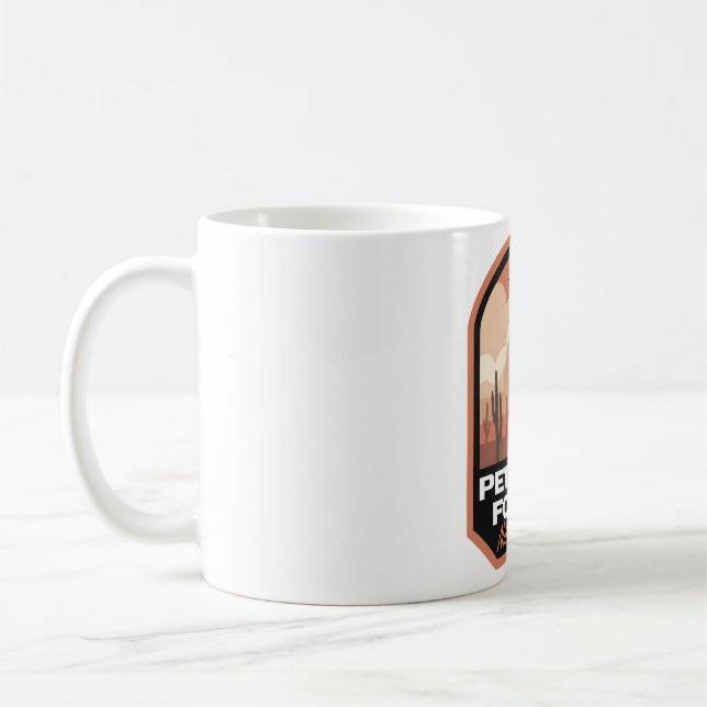 Petrified Forest National Park Desert Cowboy Coffee Mug (Left)