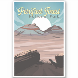 Petrified Forest National Park Illustration Travel