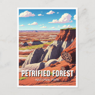 Petrified Forest National Park Landscape Postcard