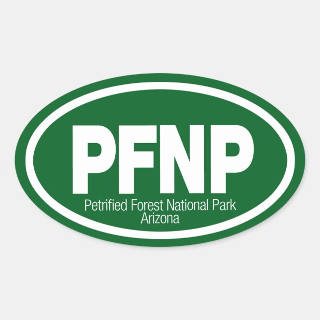 Petrified Forest National Park Oval Sticker (Front)
