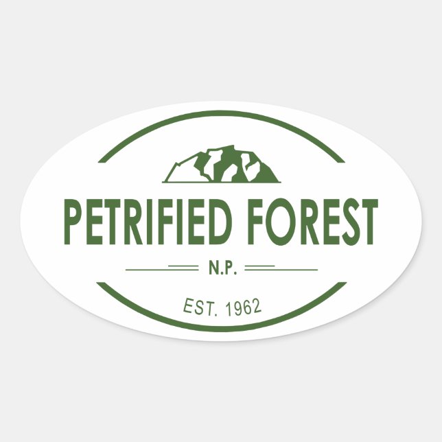 Petrified Forest National Park Oval Sticker (Front)