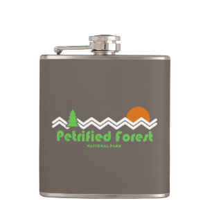 Petrified Forest National Park Retro Hip Flask