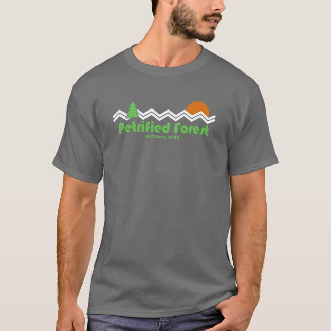 Petrified Forest National Park Retro T-Shirt (Front)