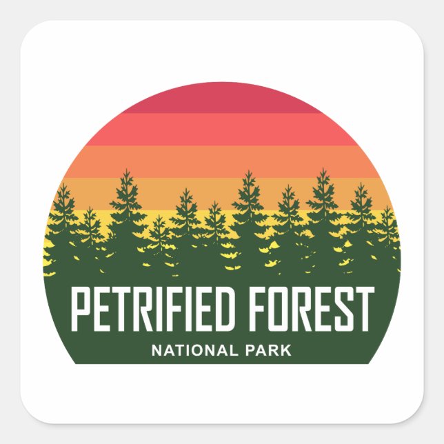 Petrified Forest National Park Square Sticker (Front)