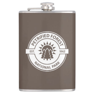 Petrified Forest National Park Sun Trees Hip Flask