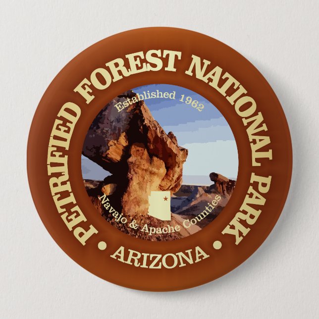 Petrified Forest (NP2) 10 Cm Round Badge (Front)