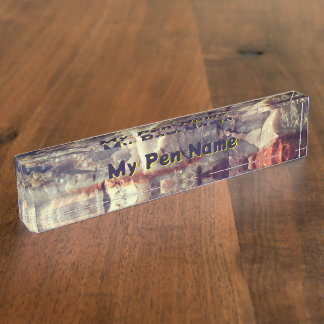Petrified Log Name Plate