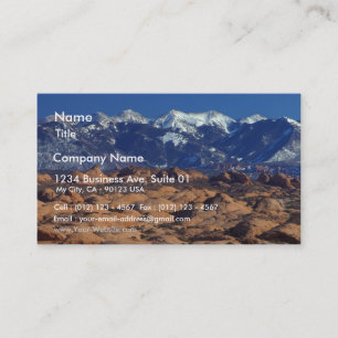 Petrified Sand Dunes At Arches National Park Business Card
