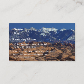 Petrified Sand Dunes At Arches National Park Business Card