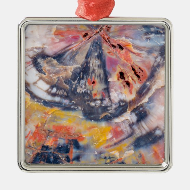 Petrified wood detail, Arizona Metal Tree Decoration (Front)