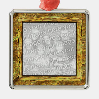 Petrified Wood Frame Ornament
