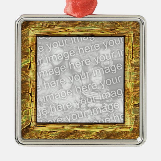 Petrified Wood Frame Ornament (Front)