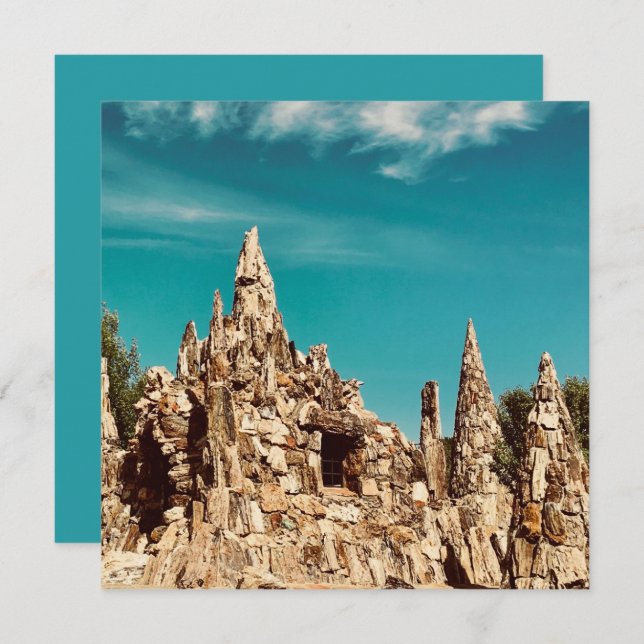 petrified wood park invitation (Front/Back)