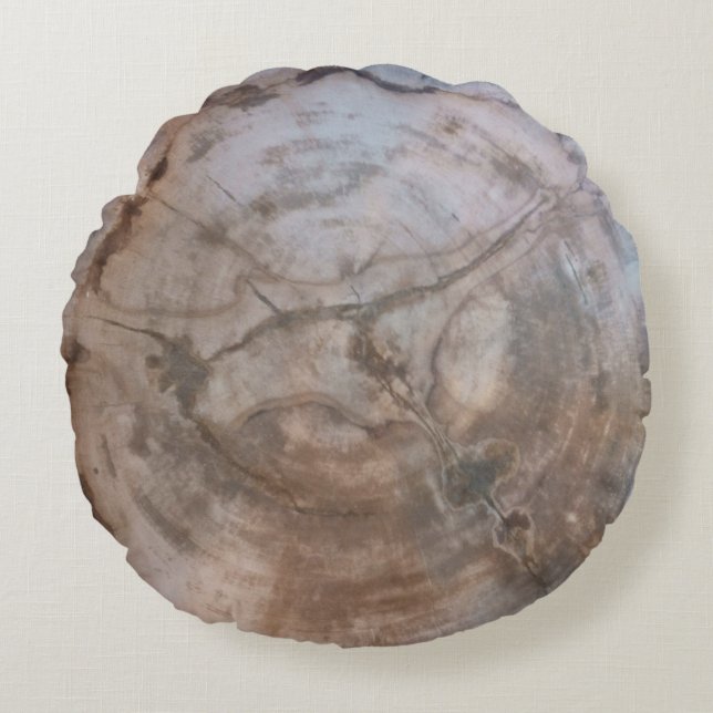 Petrified Wood Round Cushion (Front)