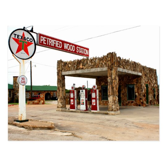 Petrified Wood Station, Decatur, Texas Post Card