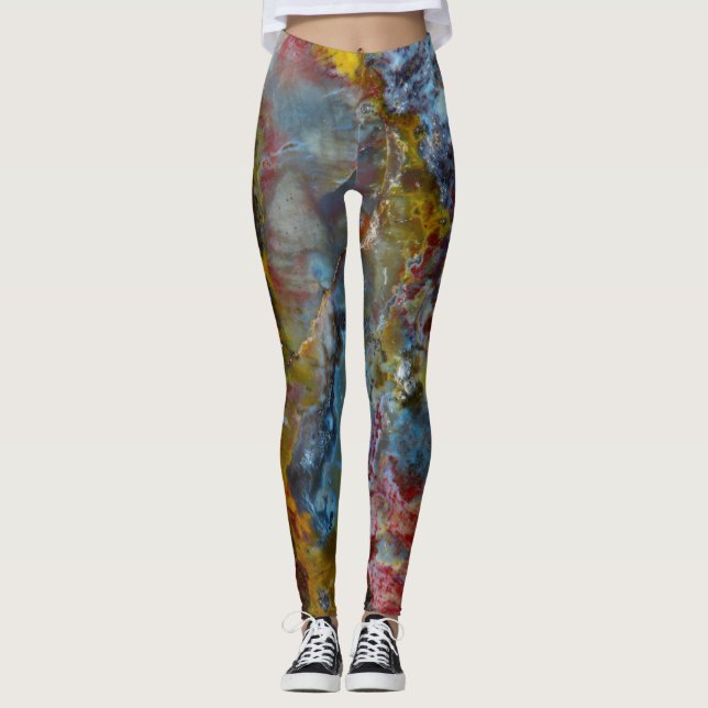 Petrified wood texture leggings (Front)