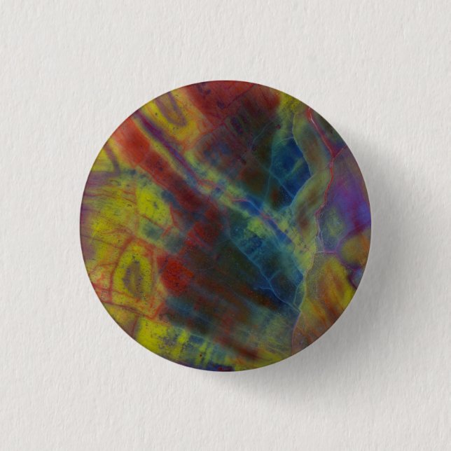 Petrified Wood Vertical 3 Cm Round Badge (Front)