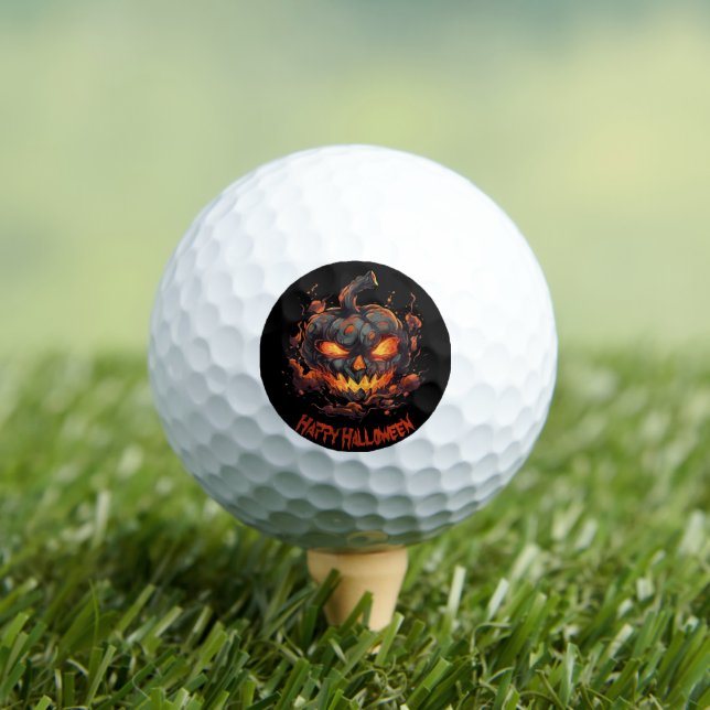  Petrifying Pumpkin Golf Balls (Insitu Tee)
