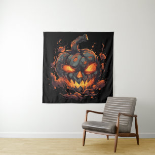 Petrifying Pumpkin Tapestry