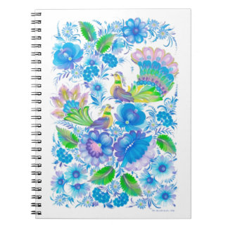 Petrikivka Ukrainian folk art watercolours signed Notebook