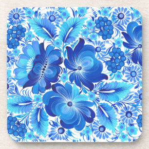 Petrikivka Ukrainian traditional folk art.. Coaster