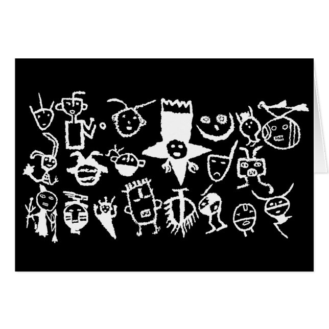 Petroglyph Collection, Masks and Heads (Front Horizontal)