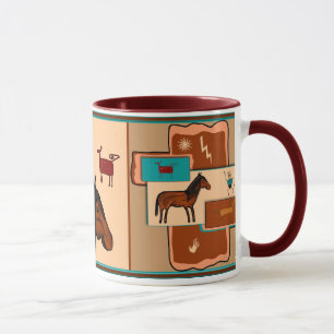 Petroglyph Horses Mug