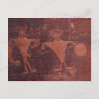 Petroglyph in Moab, Utah Postcard