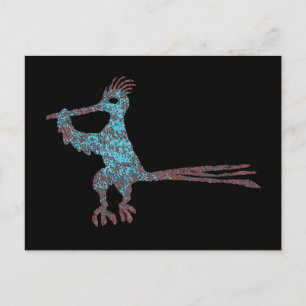 Petroglyph, New Mexico Road Runner Postcard