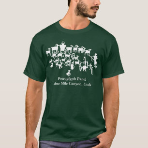 Petroglyph Panel The Great Hunt T-Shirt