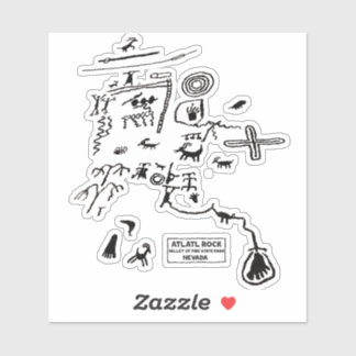 Petroglyphs at Atlatl Rock at Valley of Fire State